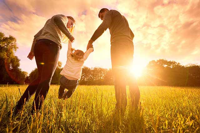 young family