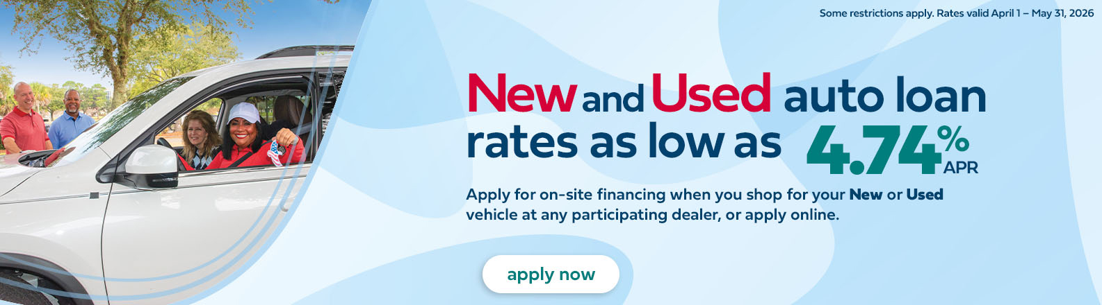 Ready for the best drive of your life? We offer low rates and flexible terms to finance your next New or Used vehicle. Click to apply online now